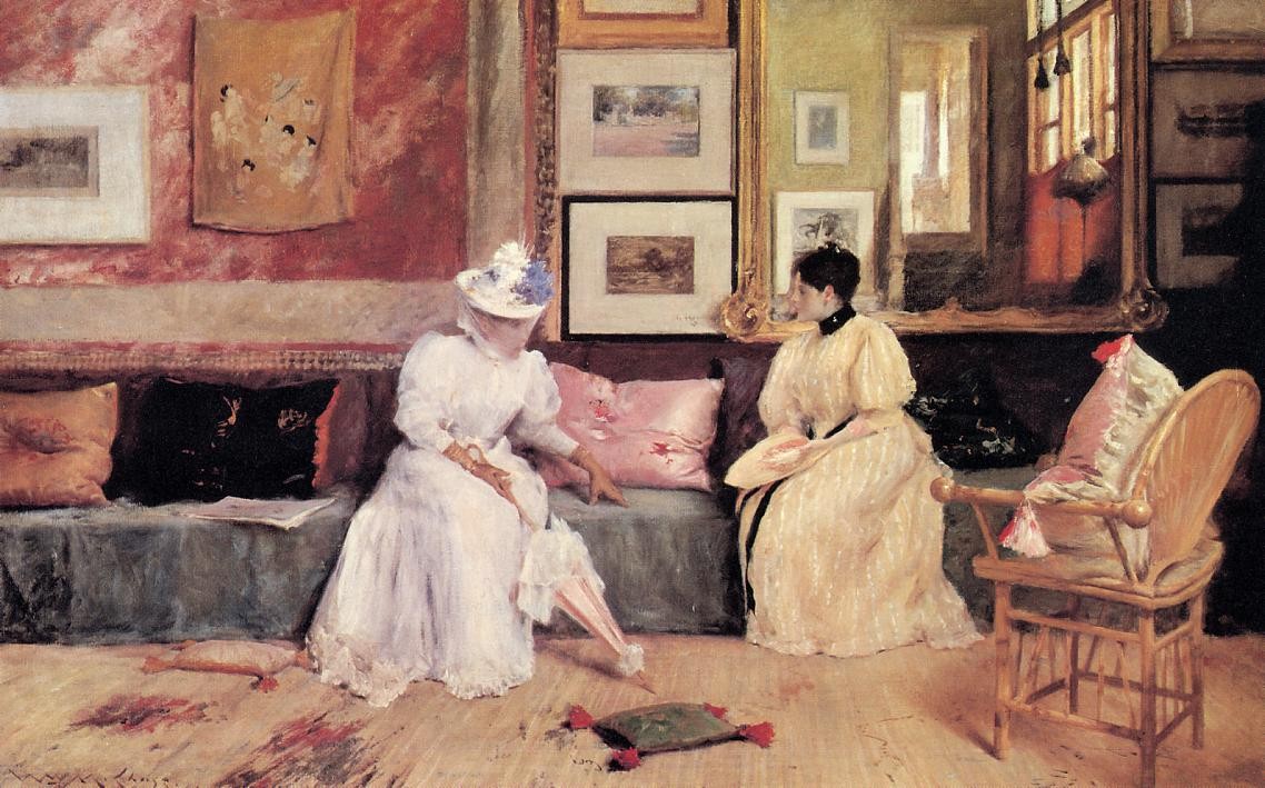 William Merritt Chase A Friendly Visit